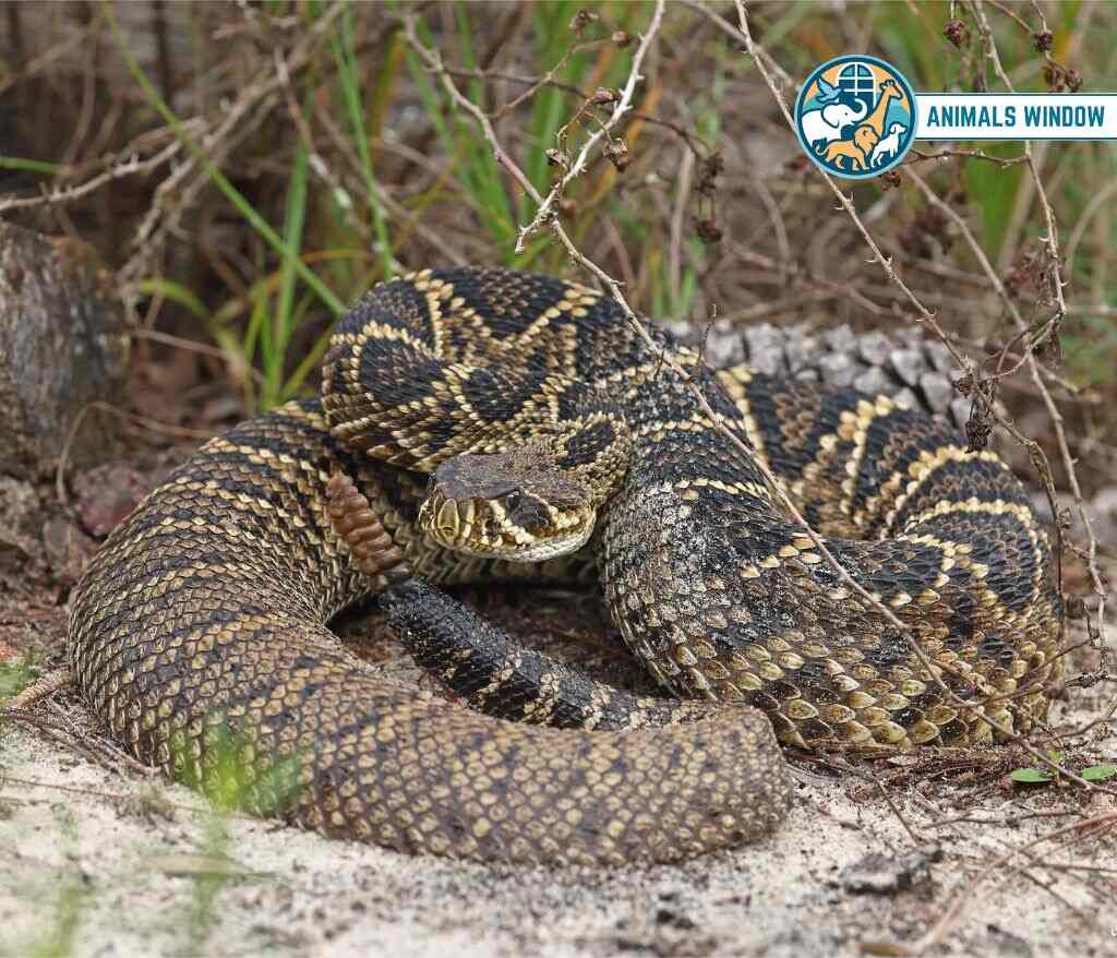 Eastern Diamondback Rattlesnake Animal with Scales