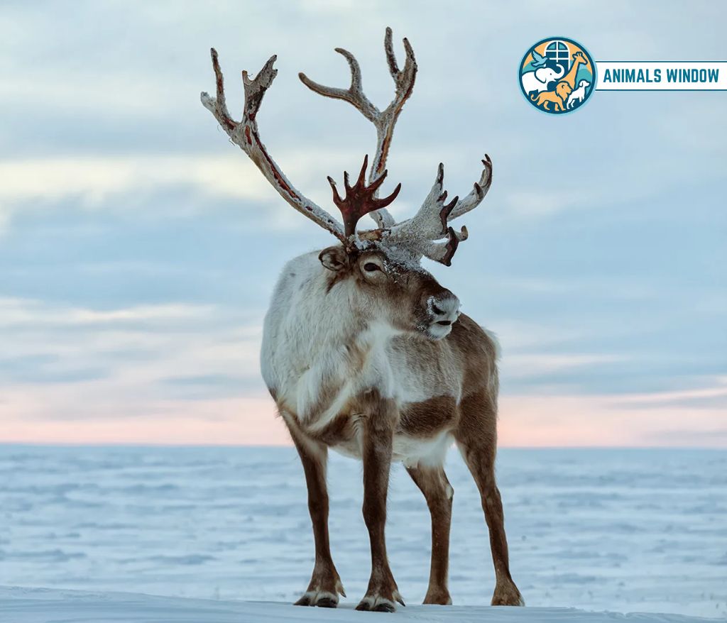 Reindeer (Caribou) Gallop Animal