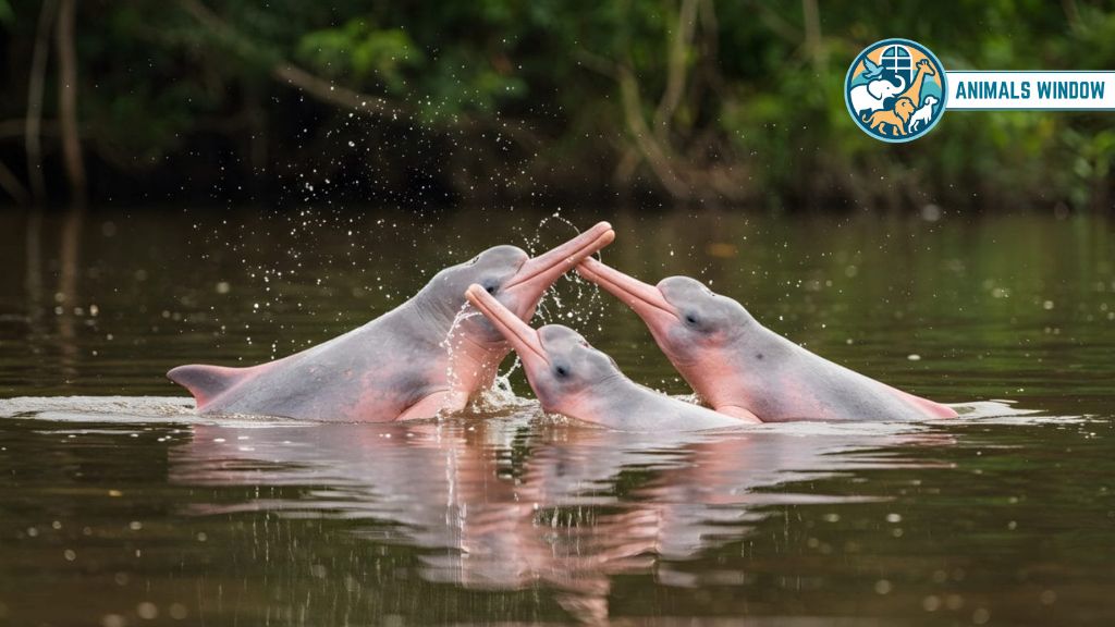 Amazon River Dolphin Real Pink Animal