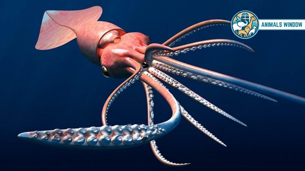 Giant Squid Animal with Big Eyes