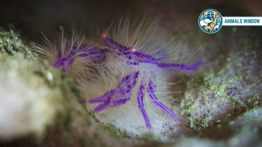 Pink Hairy Squat Lobster Real Pink Animals