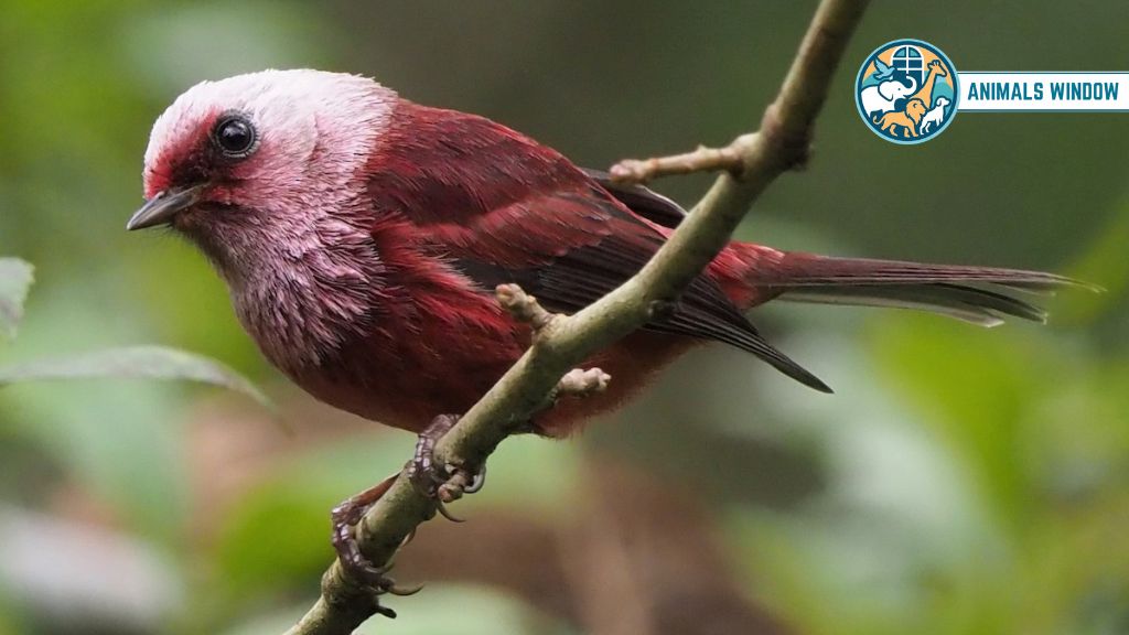 Pink-Headed Warbler Real Pink Animal