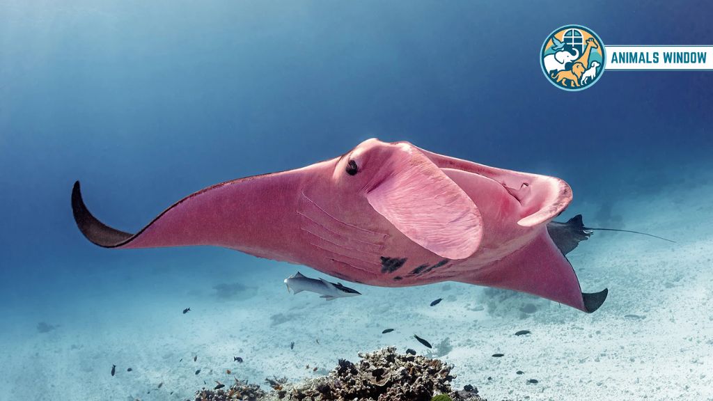 Pink Manta Ray Real Pink Animal